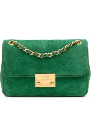 CHANEL Lille Pagoda Flap crossbody-taske i ruskind og lammeskind fra 2015-2016