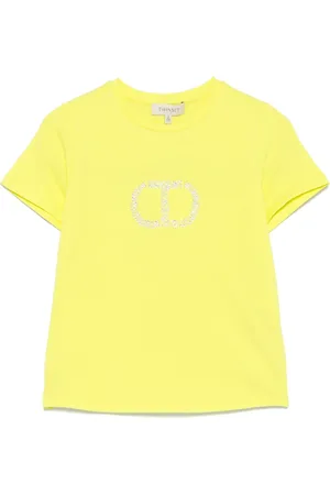 Twin-Set T-shirt med rhinsten-oval pasform