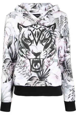 Philipp Plein Hættetrøje med tigertryk