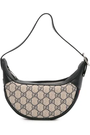 Gucci Mini GG Supreme Web Ophidia skuldertaske fra 2016-2024