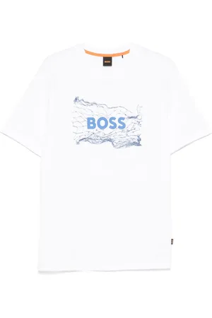 HUGO BOSS T-shirt med kunst-logo