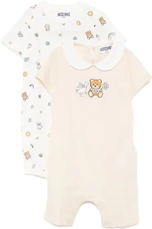 Moschino Buksedragt med grafisk tryk (sæt med to)