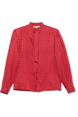 Gucci Skjorte med geometrisk mønster fra 1970