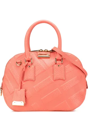 Burberry Lille ternet Orchard Bowling satchel-taske med prægning fra 2000-2017