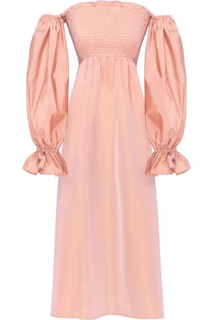Sleeper Midi Atlanta kjole med off-shoulder-snit