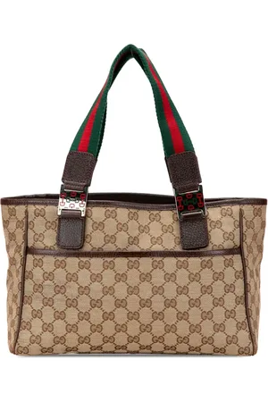 Gucci GG Web Pop tote i kanvas fra 2000-2015