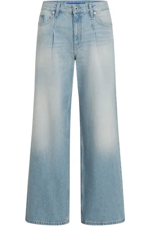 Karl Lagerfeld Plisserede jeans med brede ben
