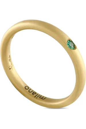 Pomellato Lucciole ring i 18 karat guld med smaragd