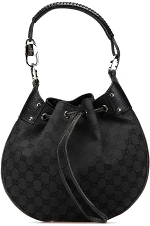 Gucci Hobo skuldertaske i GG-kanvas med løbensor fra 2000-2015