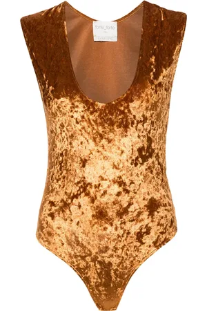 FORTE FORTE ærmeløs bodysuit i velour