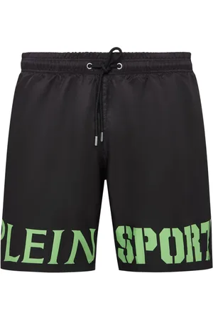 Philipp Plein Badeshorts med løbesnor og logotryk