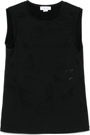 Alexander McQueen Tanktop med jacquard-logo