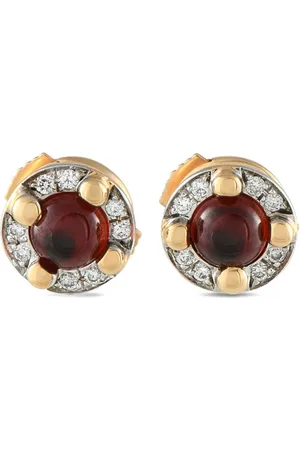 Pomellato M’ama Non M’ama-ørestikker i 18 karat gulguld med diamanter og turmalin