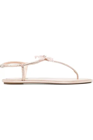 RENE CAOVILLA Peach Flower-sandaler
