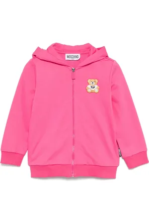 Moschino Hættetrøje med lynlås og logomærke