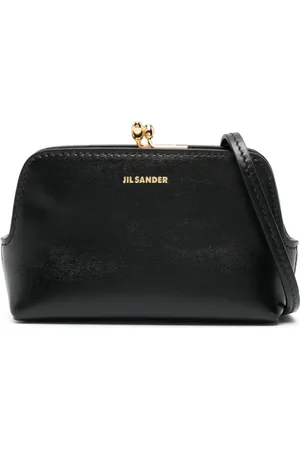 Jil Sander Crossbody-taske i læder med logotryk