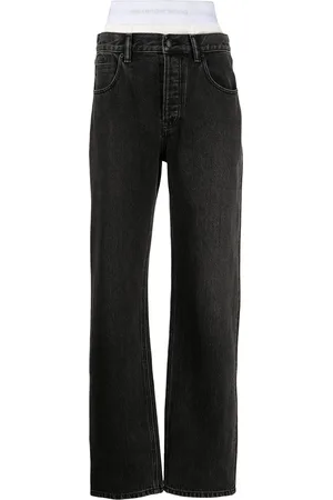 Alexander Wang Jeans med lige ben og bånd i taljen