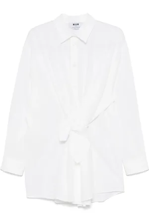 Msgm Kort kjole med binde-detalje