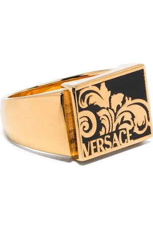 VERSACE Palmette ring med emalje-detalje