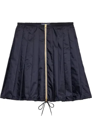 Prada Kort plisseret Re-Nylon nederdel