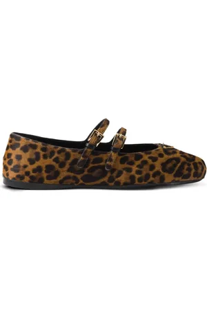 Prada Flade ballerinaer med leopardtryk