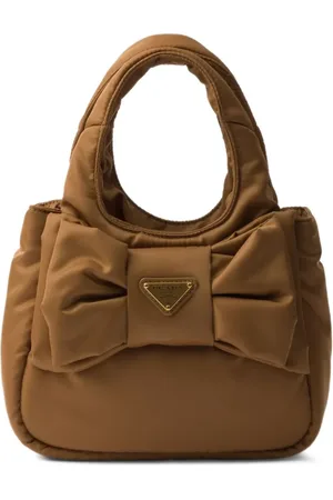 Prada Lille Re-Nylon taske med sløjfedetalje