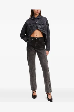 Karl Lagerfeld Højtaljede ombré jeans med lige ben