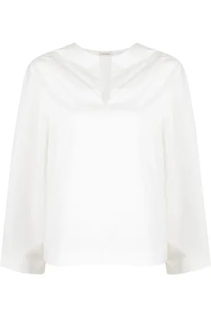 By Malene Birger Kamill bluse med V-hals