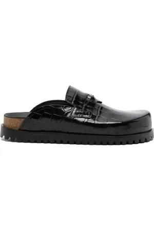 VERSACE Krokodilleprægede Medusa sandaler