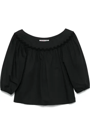 Saint Laurent Gabardine-bluse fra 1970