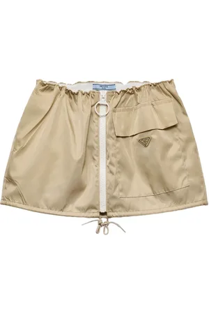 Prada Midi nederdel i re-nylon