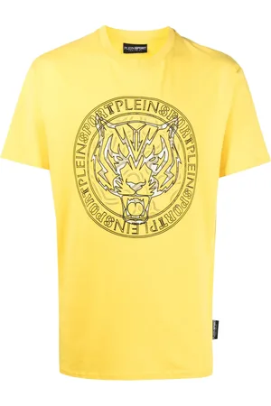 Philipp Plein T-shirt med tigertryk og logo