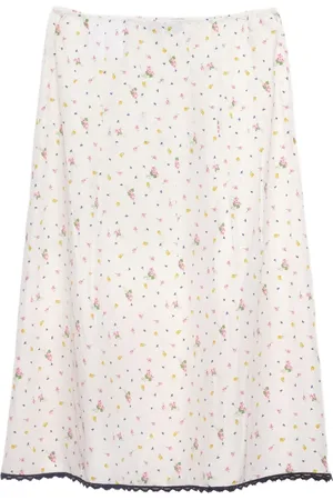 Prada Nederdel med blomstertryk