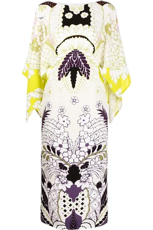 VALENTINO GARAVANI Tropical Word Arazzo kaftan-kjole