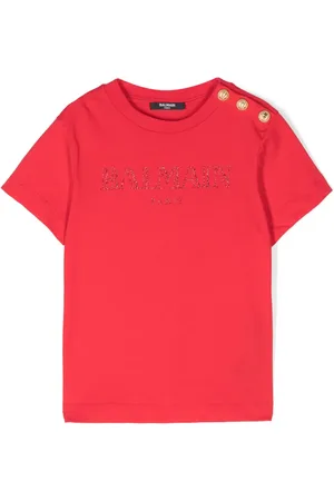 Balmain T-shirt med glimmerlogo