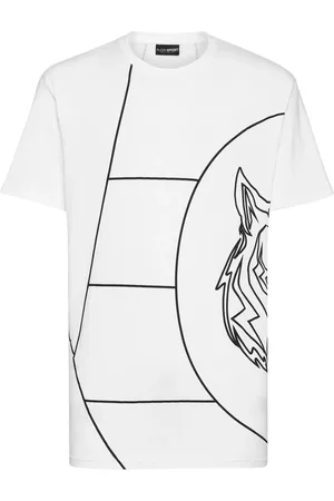 Philipp Plein T-shirt i bomuld med tigertryk