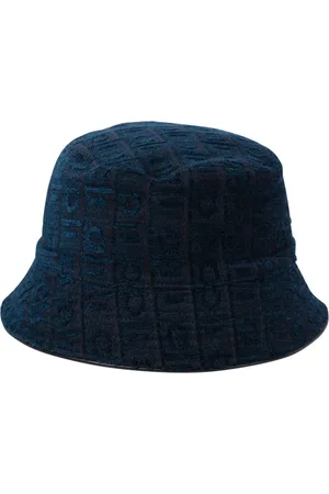 Salvatore Ferragamo Bøllehat i velour med logo