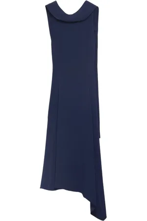 Prada Asymmetrisk midi-kjole i satin