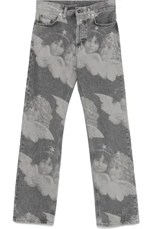 Fiorucci Jeans med lige ben og engletryk