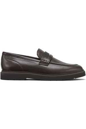 Brunello Cucinelli Loafers med lakeret finish