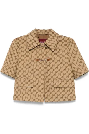 Gucci GG Supreme jakke med Horsebit-detalje