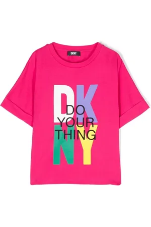 DKNY T-shirt med logotryk