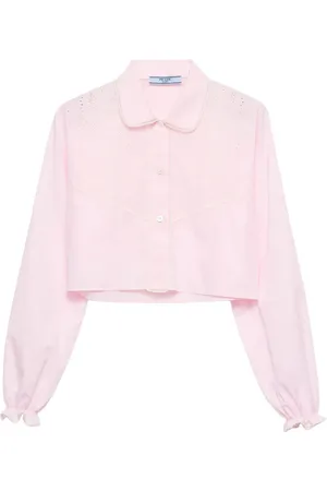 Prada Skjorte med batist-broderi