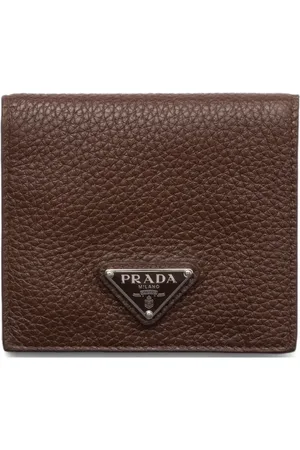 Prada Kortholder i læder med logoplade