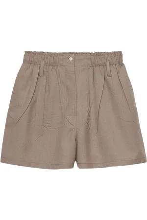 Prada Mouliné shorts i uld