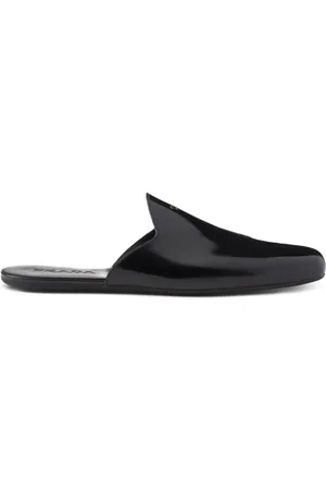 Prada Sandaler i læder og åben ryg