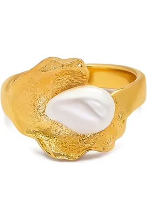 Oscar de la Renta Lily Pad-ring med perle