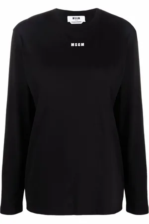 Msgm T-shirt med lange ærmer og logotryk