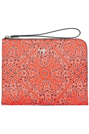 Giuseppe Zanotti Fabian clutch-taske med paisleytryk