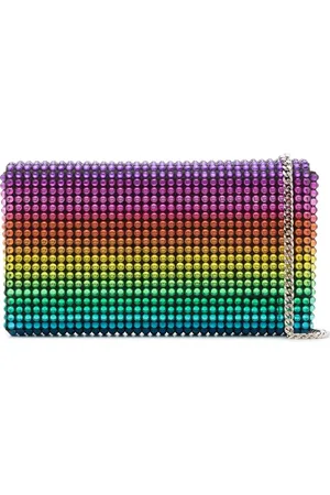 Amina Muaddi Clutch med krystaludsmykning